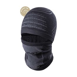 UYN capó - FUSYON MERINO 2in1 - negro/gris