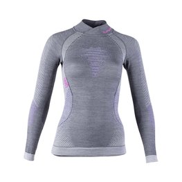 UYN camiseta de manga larga - FUSYON MERINO LADY - gris/negro