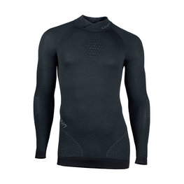 UYN camiseta de manga larga - FUSYON MERINO - gris/negro