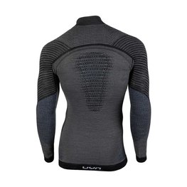 UYN camiseta de manga larga - FUSYON MERINO - gris/negro