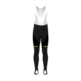 pantalones largos con tirantes - LOTTO SOUDAL 20 WNT - negro