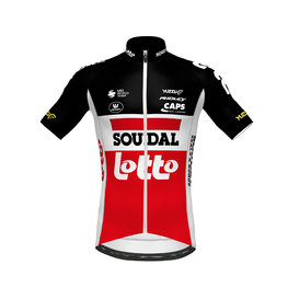 jersey de manga corta - LOTTO SOUDAL 2020 - blanco/rojo/negro