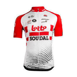 jersey de manga corta - LOTTO SOUDAL 2019 - rojo/blanco