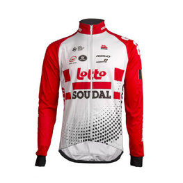 chaqueta aislante - LOTTO SOUDAL 2019 - rojo/blanco