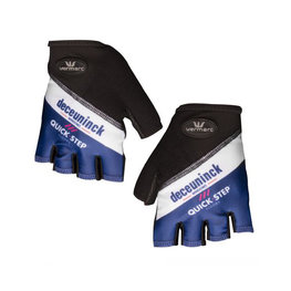 guantes de dedos cortos - QUICKSTEP 2019 - blanco/azul/negro