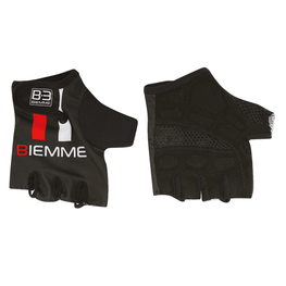 guantes de dedos cortos - STRAPS - blanco/negro/rojo