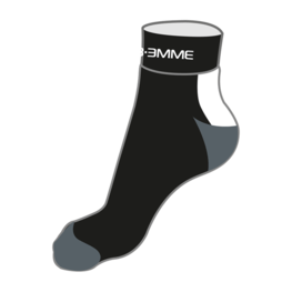 calcetines de tobillo - COOLMAX - blanco/gris/negro