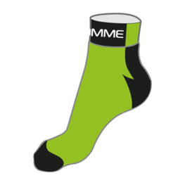 calcetines de tobillo - COOLMAX - verde/negro